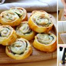 Come fare delle girandole di pasta sfoglia al prosciutto e formaggio?